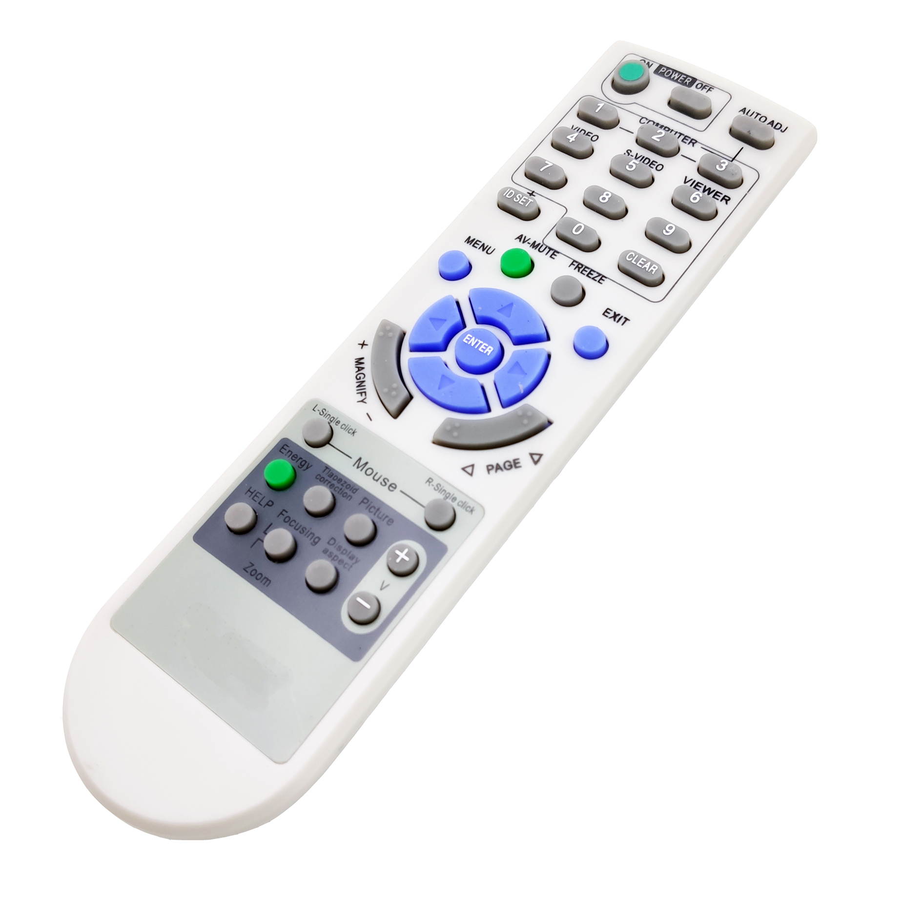 INTECHING RMT-PJ31/ RMT-PJ32/ RD-448E Projector Remote Control for NEC NP-M260W, NP-M260X, NP-M271X, NP-M300W, NP-M300WS, NP-M300X, NP-M300XS, NP-M311W, NP-M311X, NP-P350W, NP-P350X, NP-P401W
