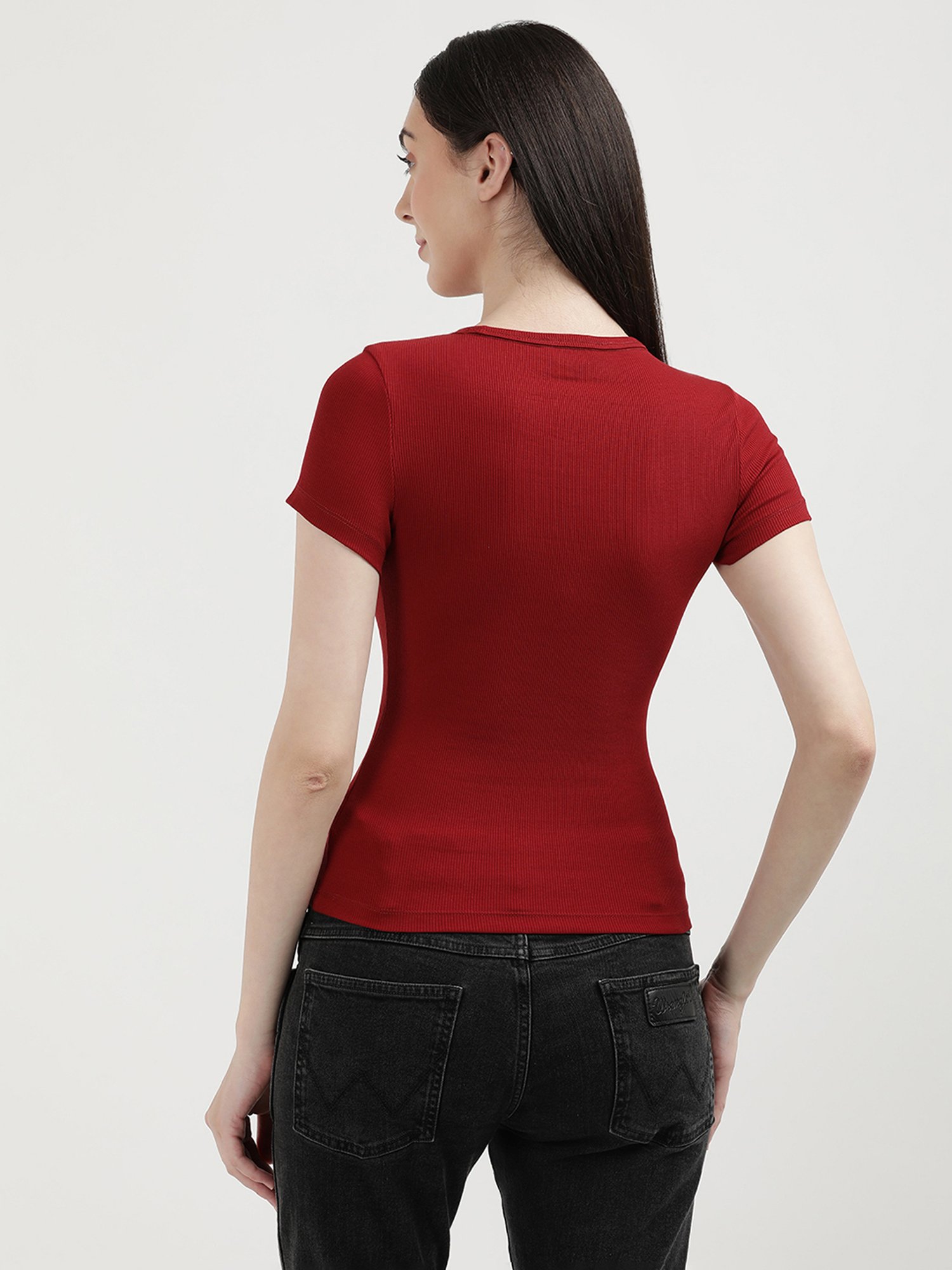 TOMMY HILFIGER Red Slim Fit T-Shirt