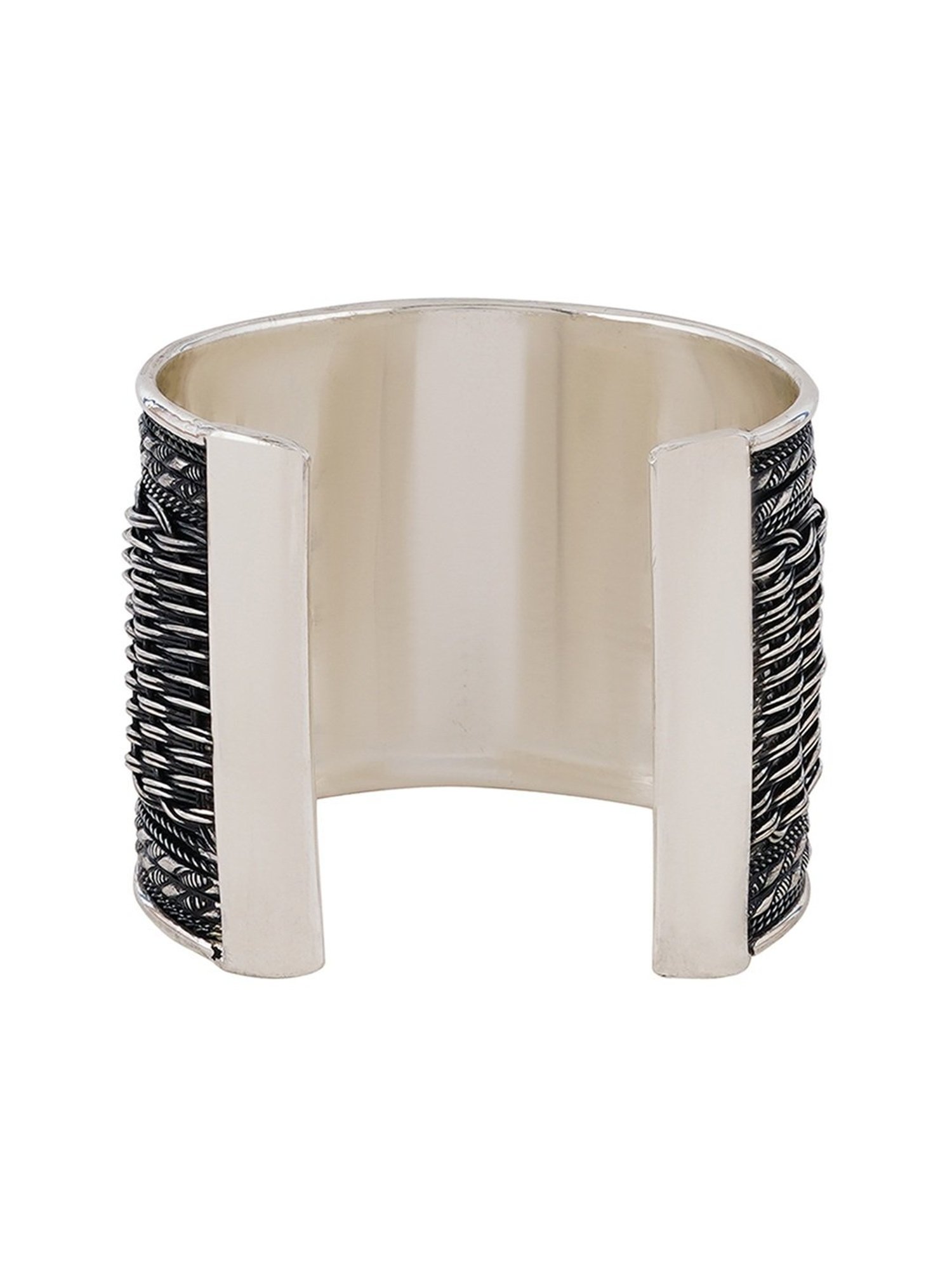 Teejh Charulata Black Cuffs Bracelet for Women