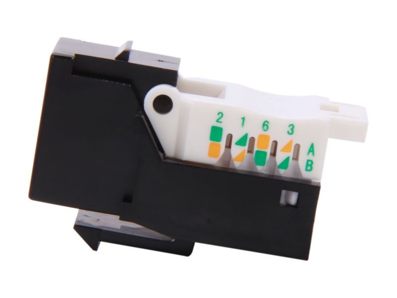 Micro Connectors CAT5 RJ45 Coupler F-F Straight