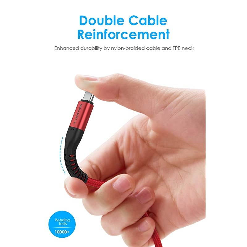 USB C to USB C Cable 66ft 100W Type C 20V5A Fast Charging Braided Cord Compatible 20202016 MacBook Pro New iPad ProMac AirSurface Samsung Galaxy S20S10S9S8PlusNote More Red