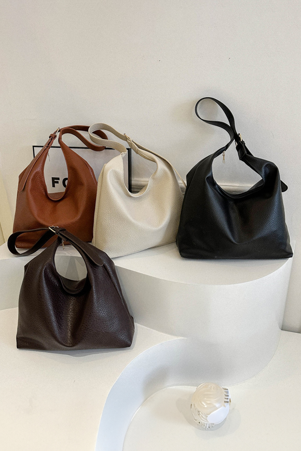 Pink Daisy Smile Face Shoulder Bag