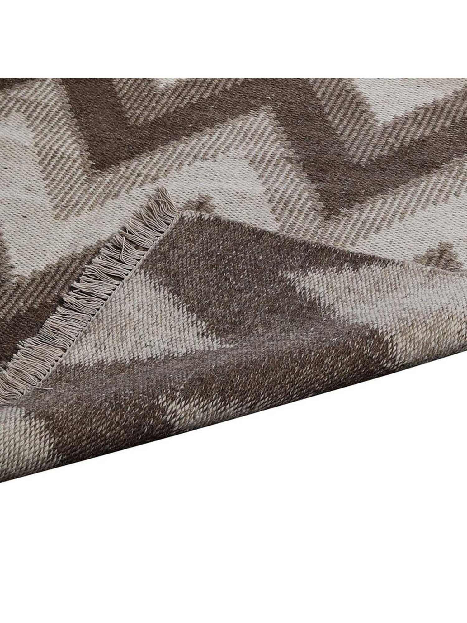 Pequra Beige & Brown Wool XL Carpet - Set of 1