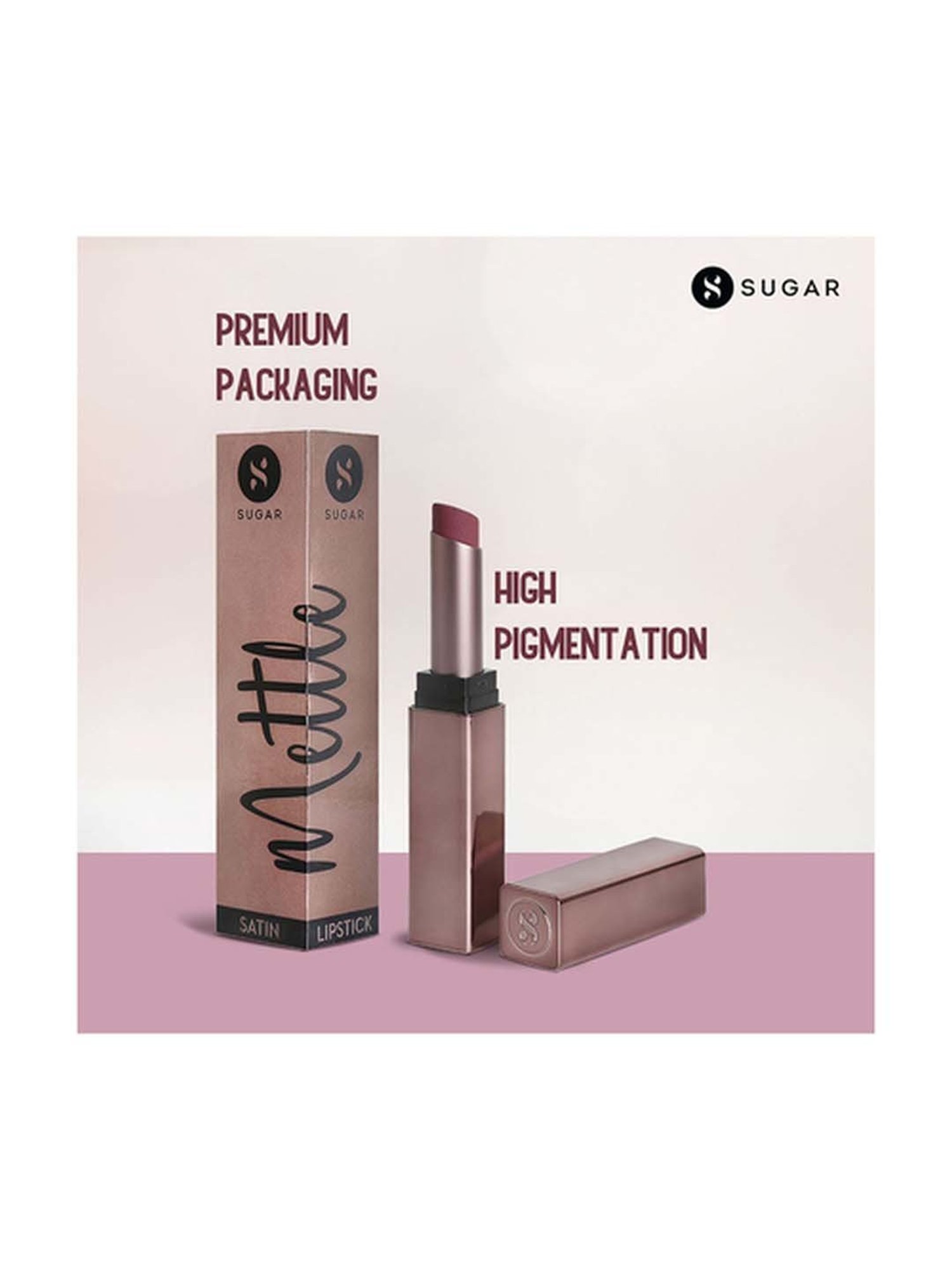 Sugar Cosmetics Mettle Satin Lipstick 02 Elizabeth - 2.2 gm