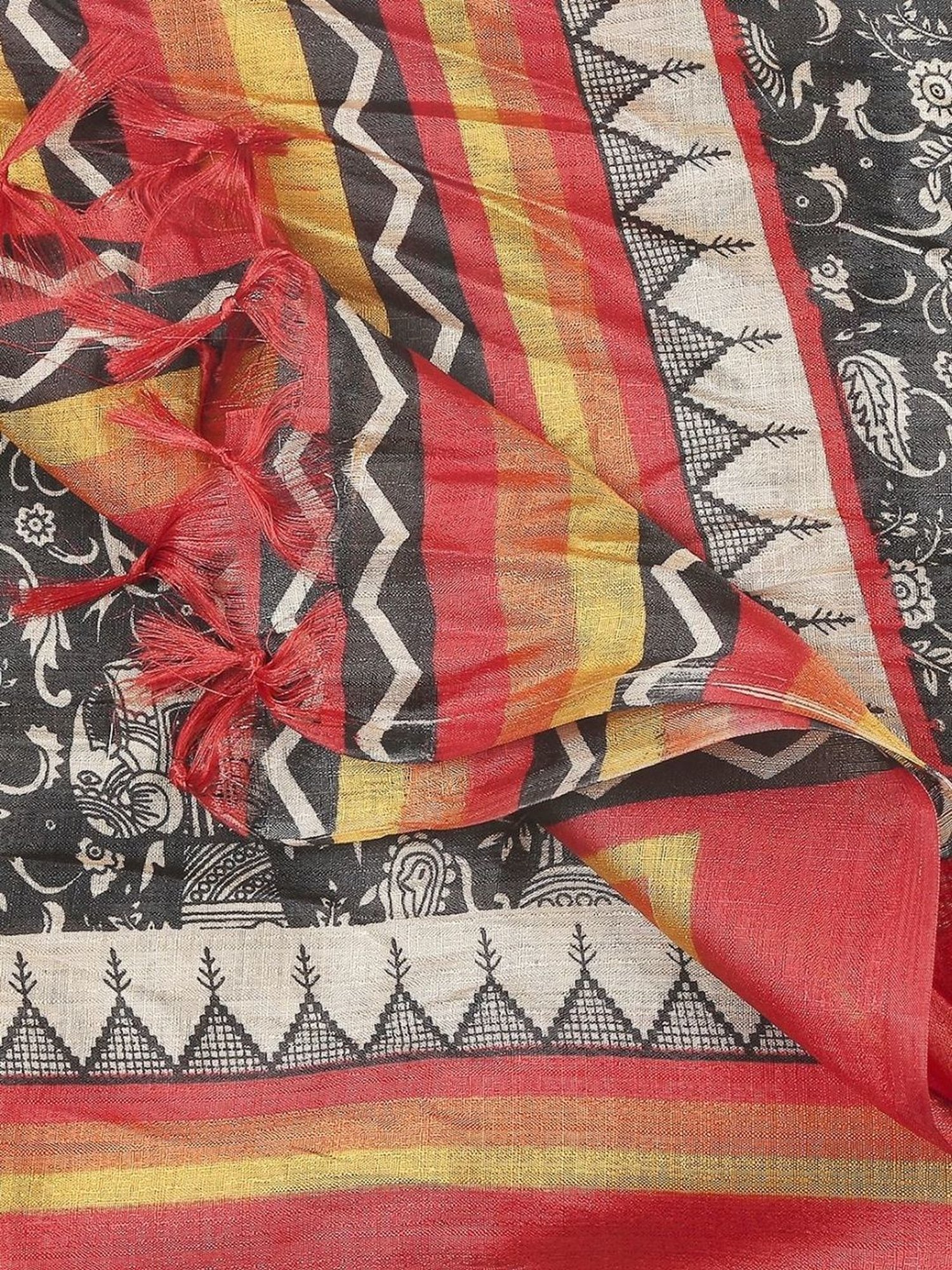 Dupatta Bazaar Black Printed Dupatta