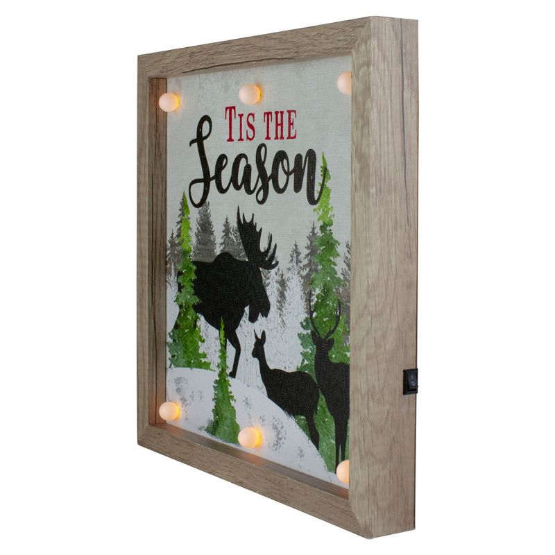 Northlight 12" Lighted 'Tis The Season' Christmas Wall Decor