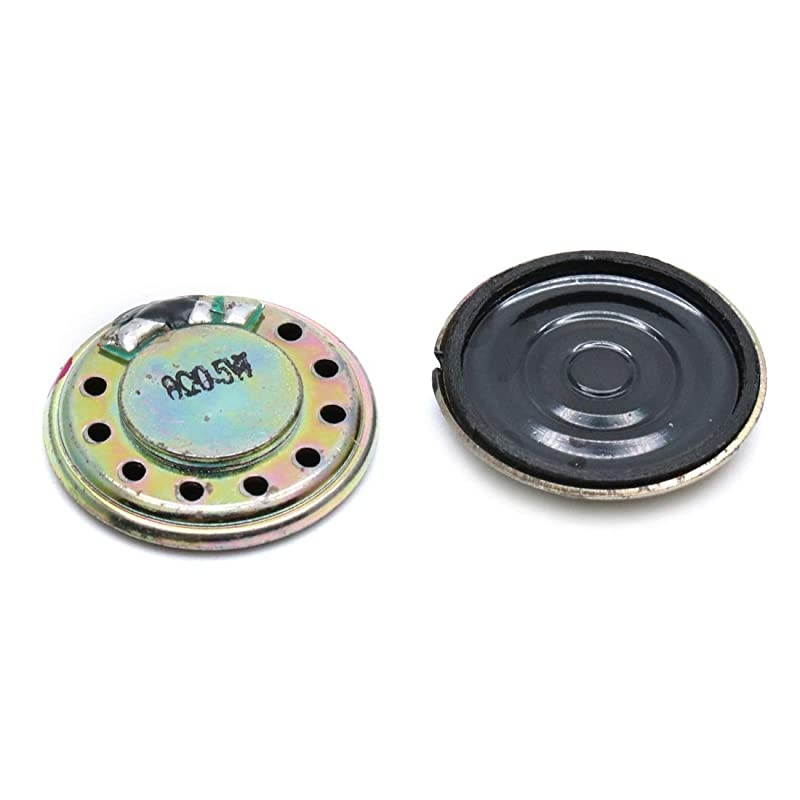 10 Pcs 20mm Diameter Electronic Loudspeaker for DIY Audio Project 05W 8 Ohm