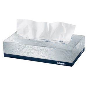 KIMBERLY-CLARK PROFESSIONAL* 21606CT KLEENEX White Facial Tissue, 2-Ply, POP-UP Box, 125 Sheets, 48/Carton