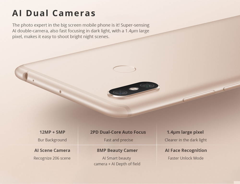 Xiaomi Mi Max 3 6.9 Inch 4GB 64GB 12.0MP+5.0MP Qualcomm Snapdragon 636 Octa Core 4G LTE Smartphone Type-C 5500mAh