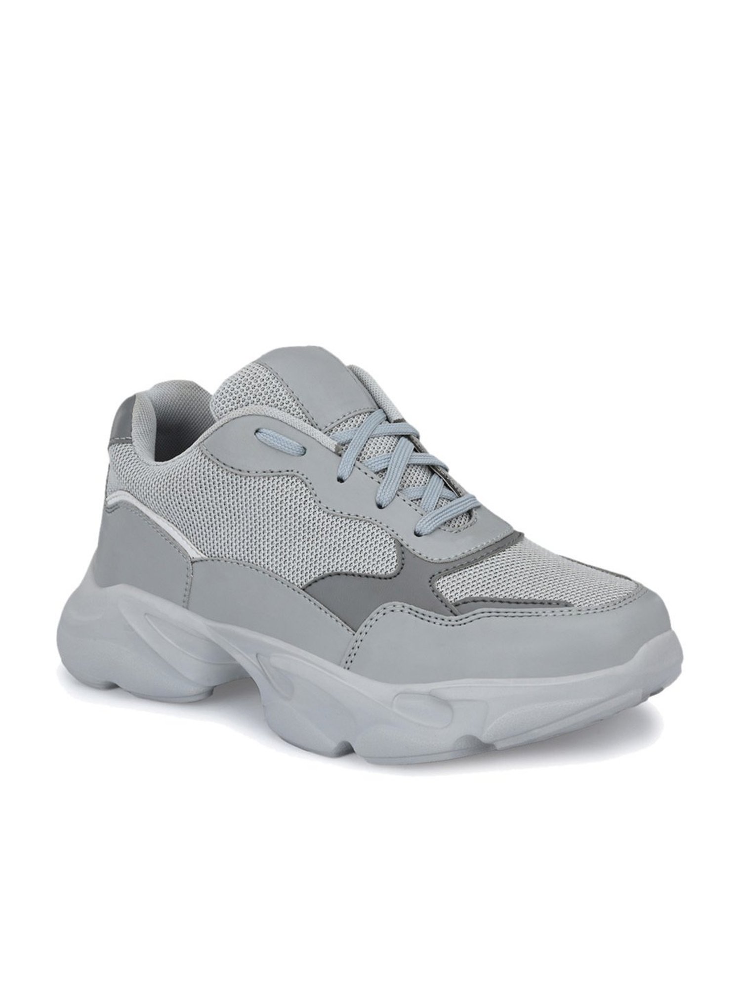 El Paso Men's Grey Casual Sneakers