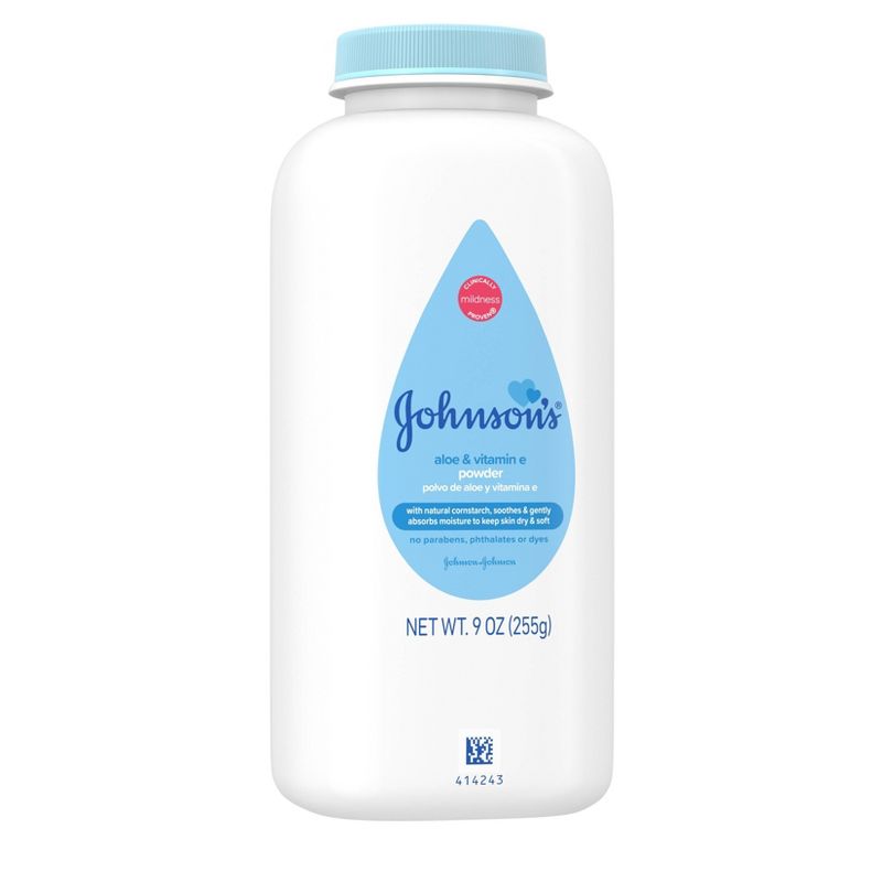 Johnson's White Baby Powder with Cornstarch - 9oz