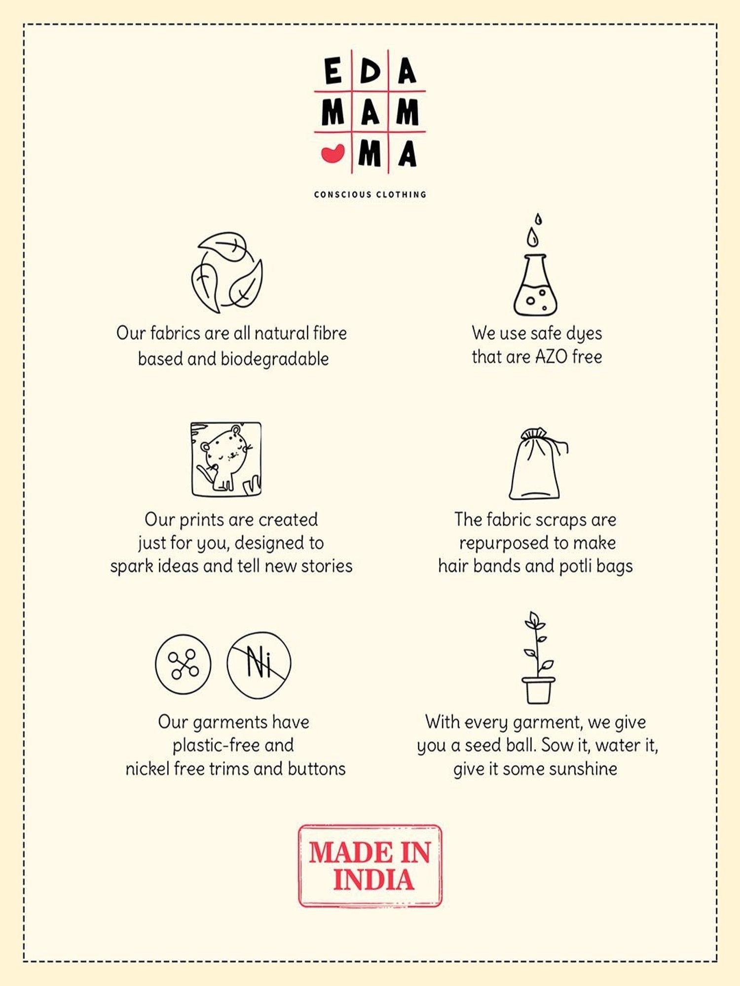 Ed-a-Mamma Kids Orange Solid  T-Shirt