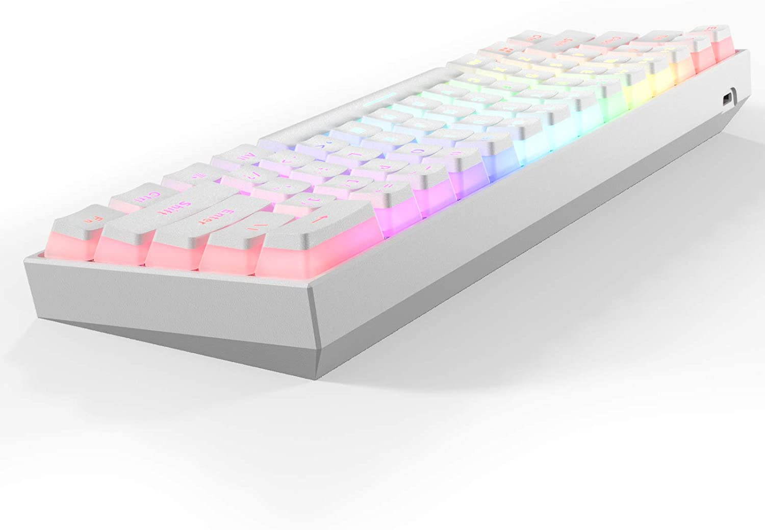 DIERYA x KEMOVE PBT Double Shot Pudding Keycaps, 104 Keys Mechanical Keycaps Set - OEM Profile - Compatible with 60% TKL Full-Size Stand US Layout Mechanical Gaming Keyboard