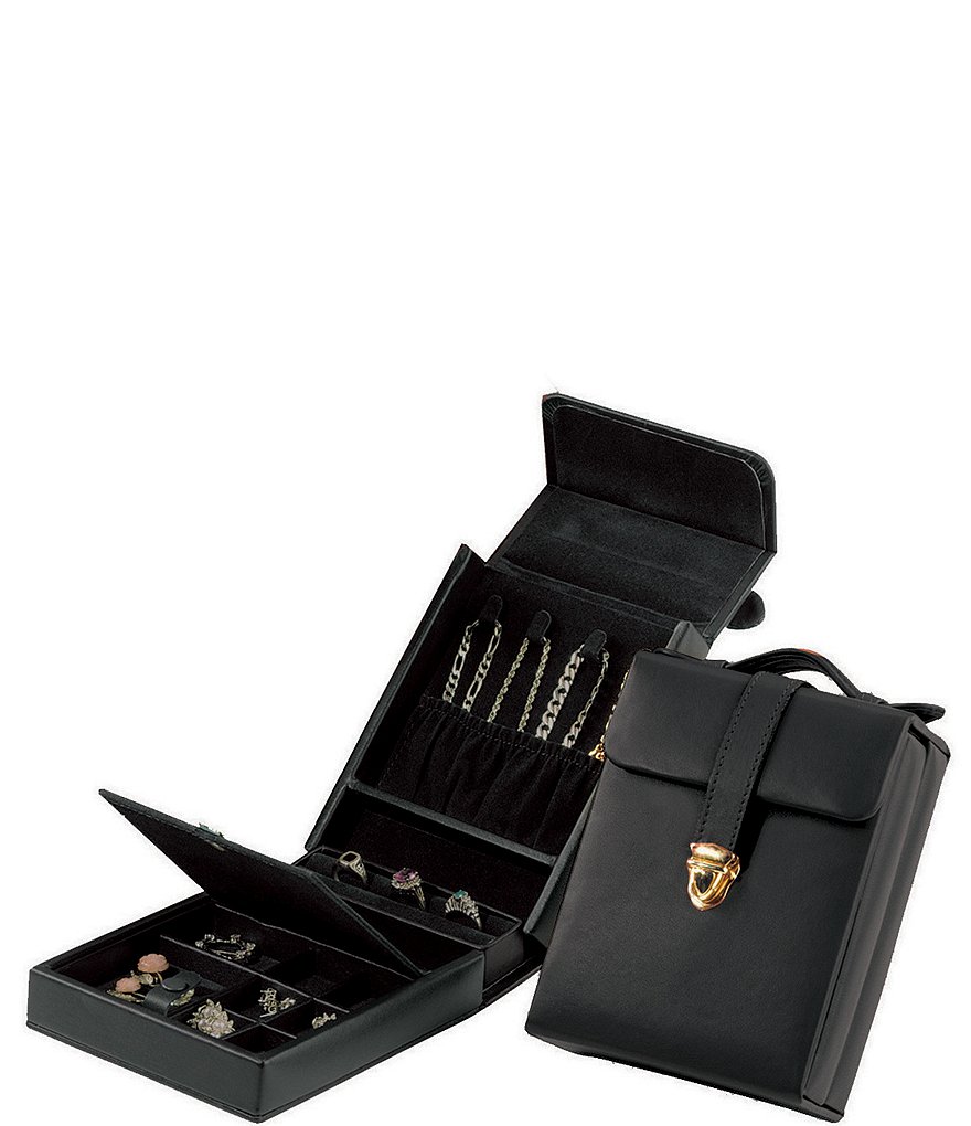ROYCE New York Leather Ladies' Pocketbook Jewelry Case