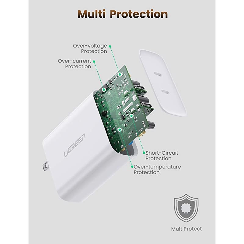 USB C Charger 2-Port 36W Power Delivery Type C Wall Charger for iPhone 12 Mini 12 Pro Max 11 Pro Max XR X 8 Plus iPad Pixel Galaxy Note20 Note10 S20 S10 S9 LG V50 ThinQ