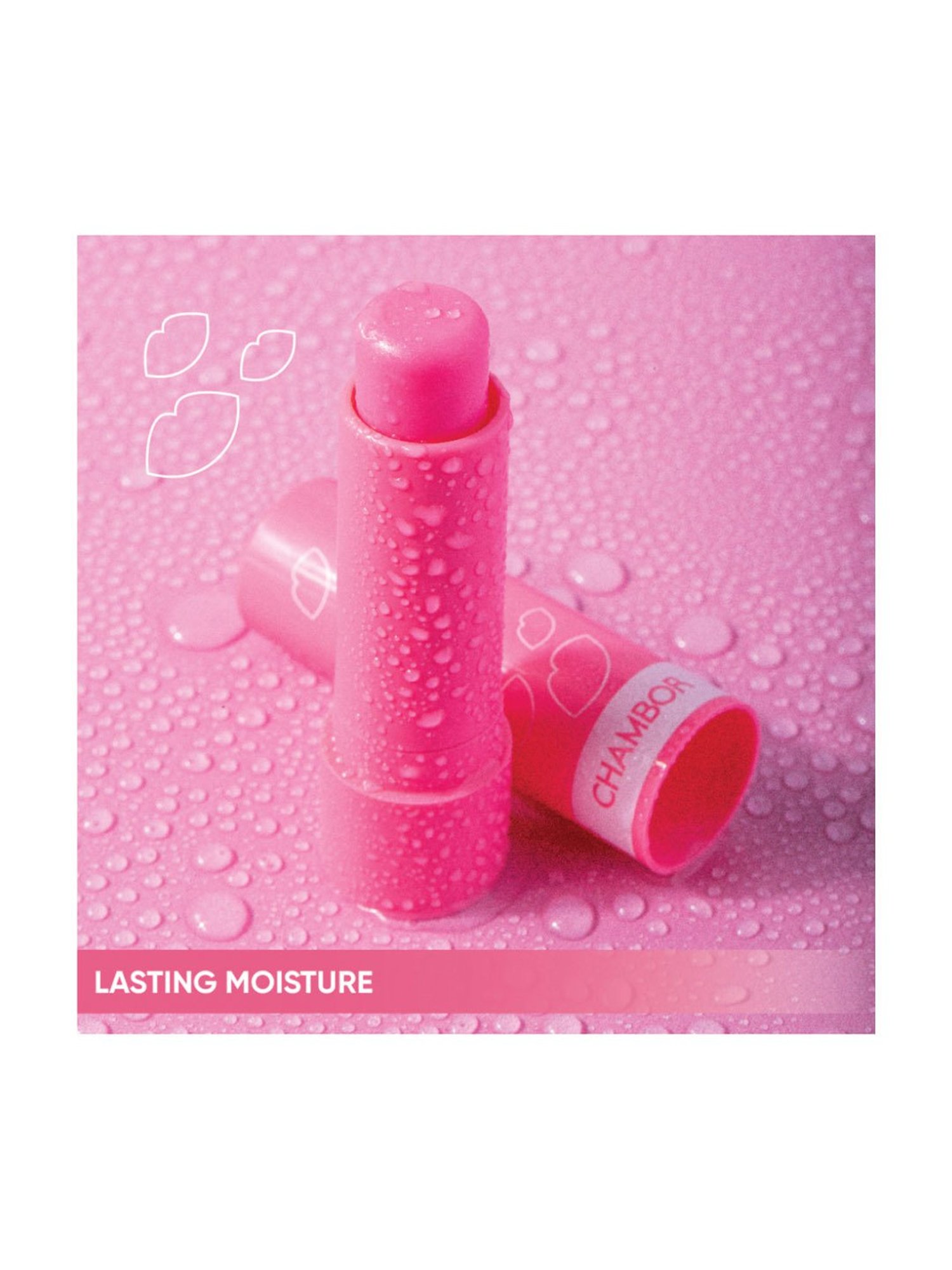 Chambor Le Mwah! Moisturising Tinted Lip Balm with Antioxidant & SPF22 Rose Pucker - 4.5 gm