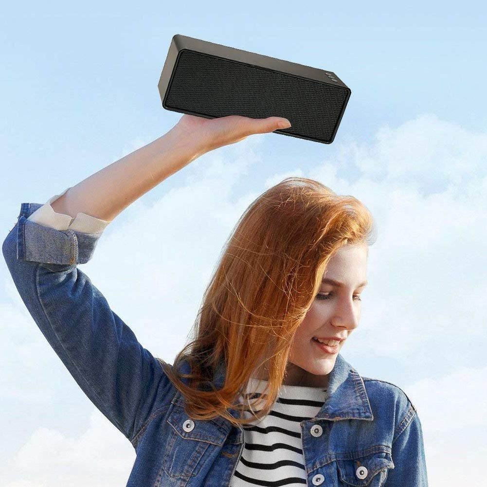 Bluetooth Speakers,Portable Bluetooth Speaker with Loud Stereo Sound,24-Hour Playtime,Built-in Mic Support Phone Calls/AUX/TF/U-Disk,Perfect Portable Wireless Speaker for iPhone,Android,PC and More