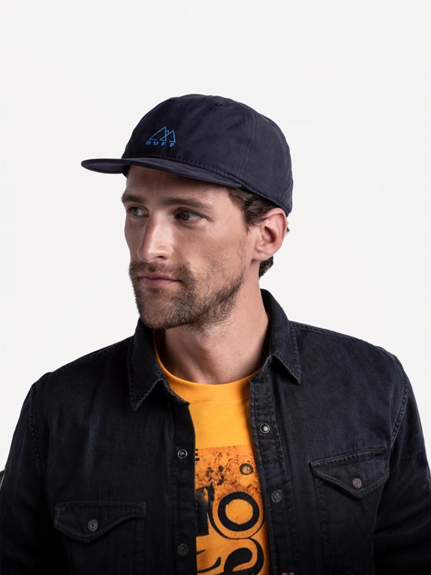 Peter England Black & Green Color Block Baseball Cap