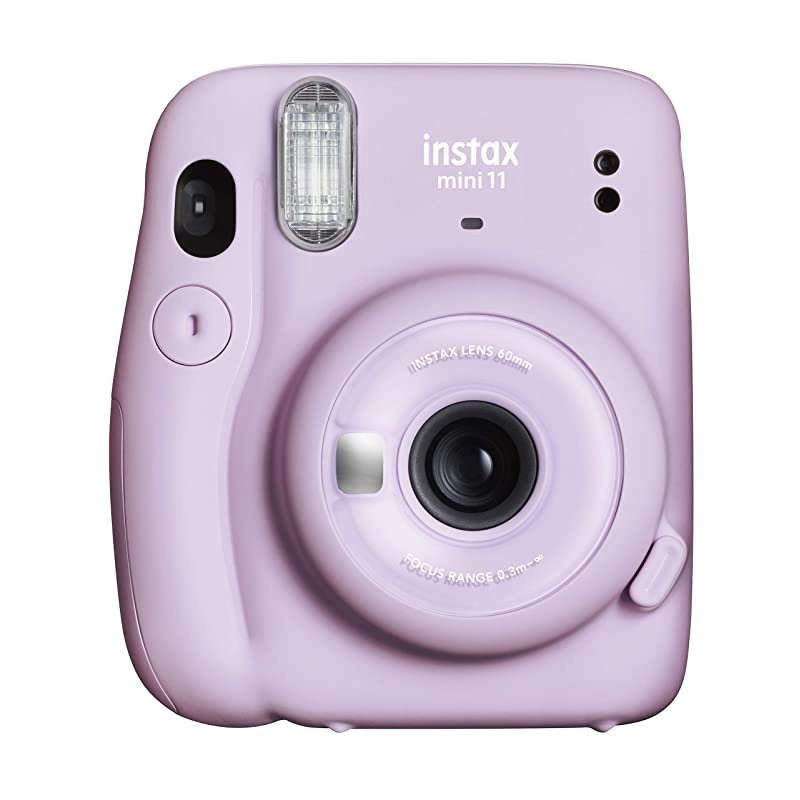 Instax Mini 11 Lilac Purple Instant Camera with Twin Pack Instant Film Ritz Gear Frame Stickers and Ritz Gear Hanging Frames