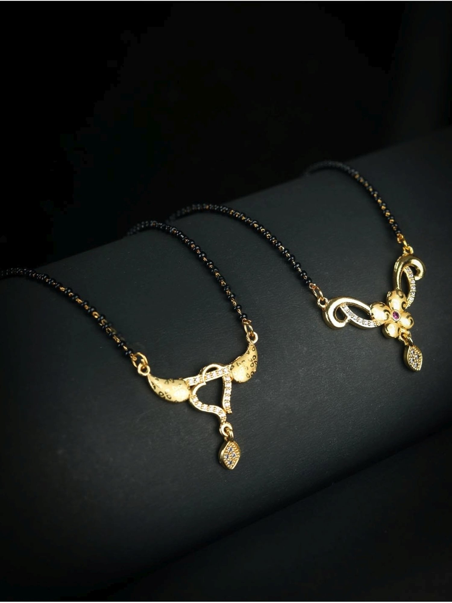 Priyaasi Golden Mangalsutra - Set of 2