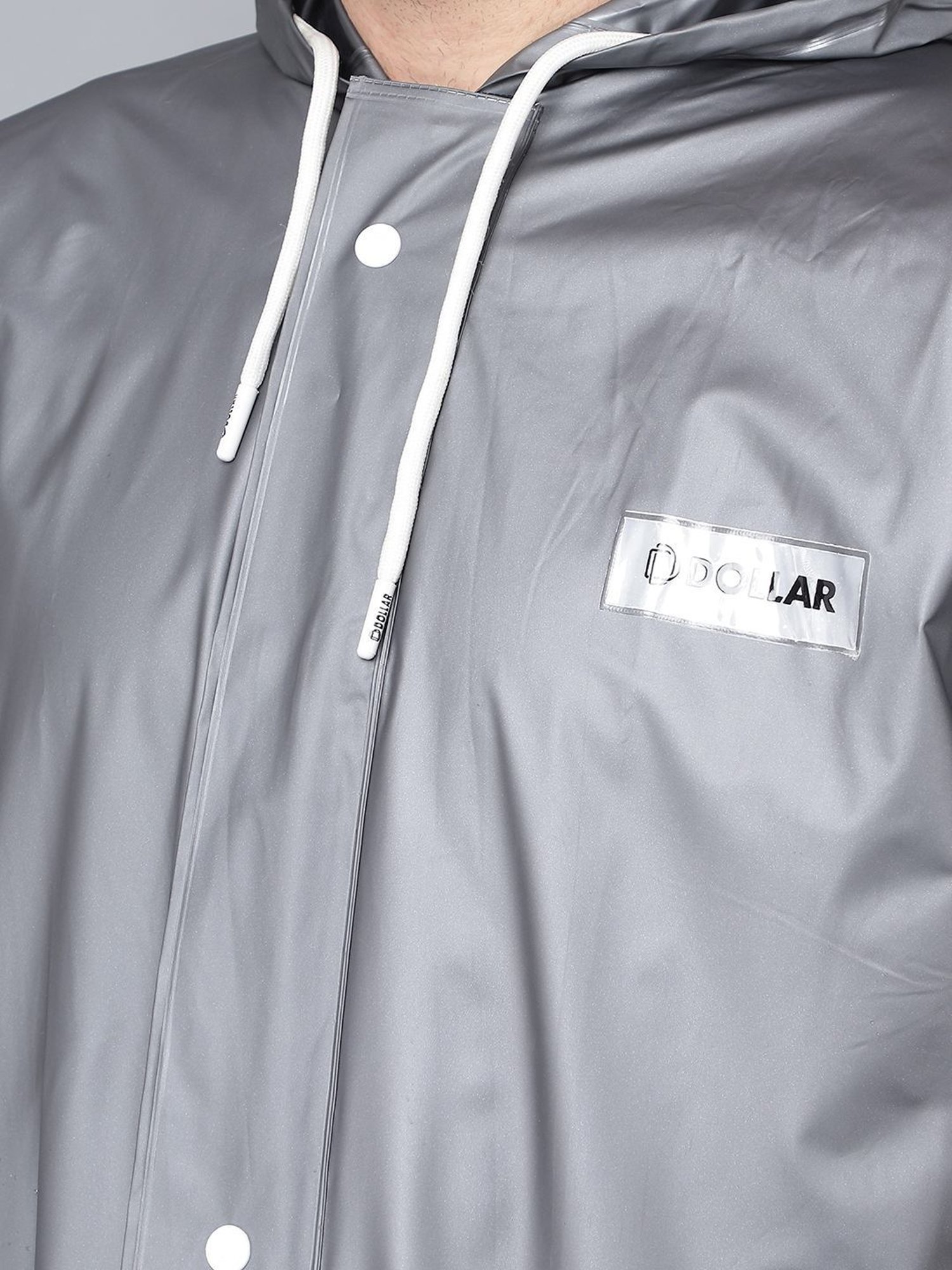 Dollar Grey Regular Fit Rainwear Jacket