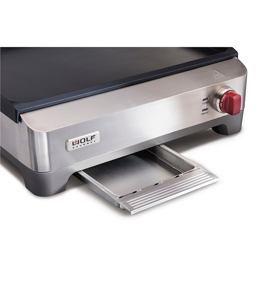 Wolf Gourmet Electric Griddle with Red Knob