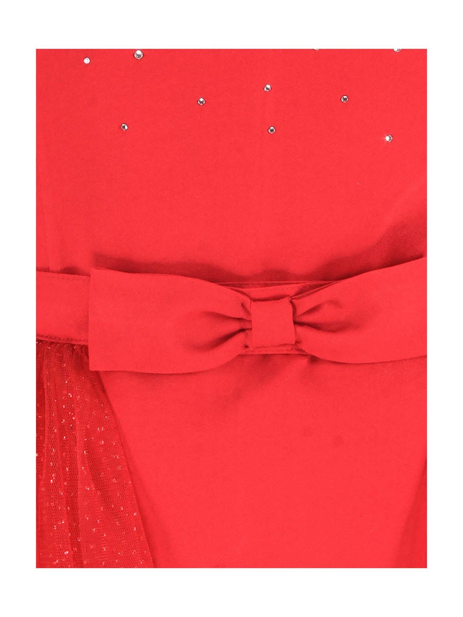 Cutecumber Kids Maroon Embellished Dress