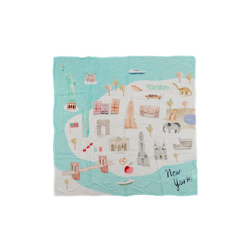 Loulou Lollipop Muslin Swaddle Blanket - New York City