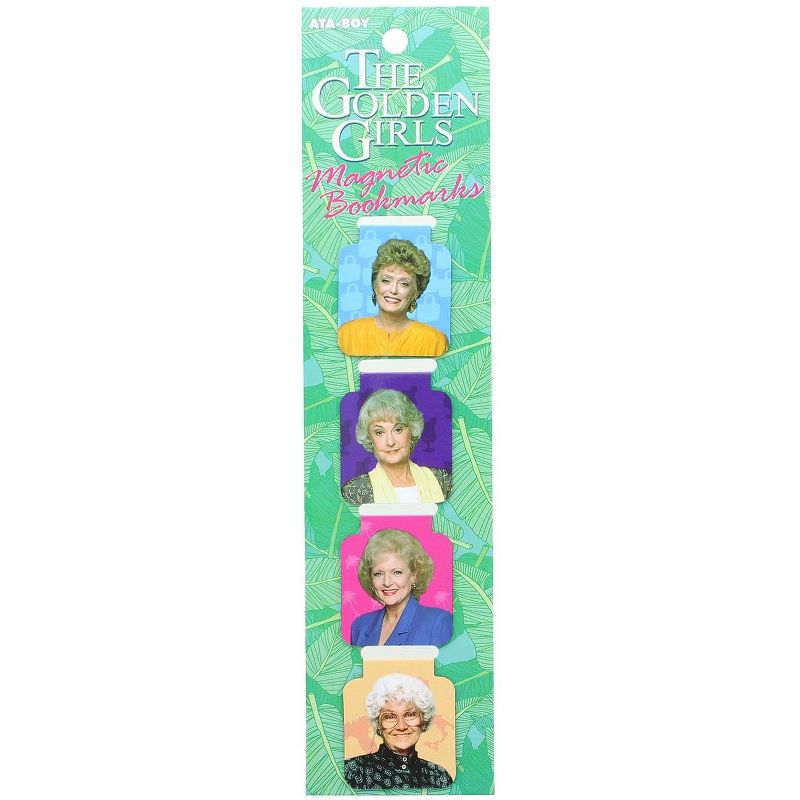 Ata Boy The Golden Girls Magnetic Page-Top Bookmarks - Set of 4