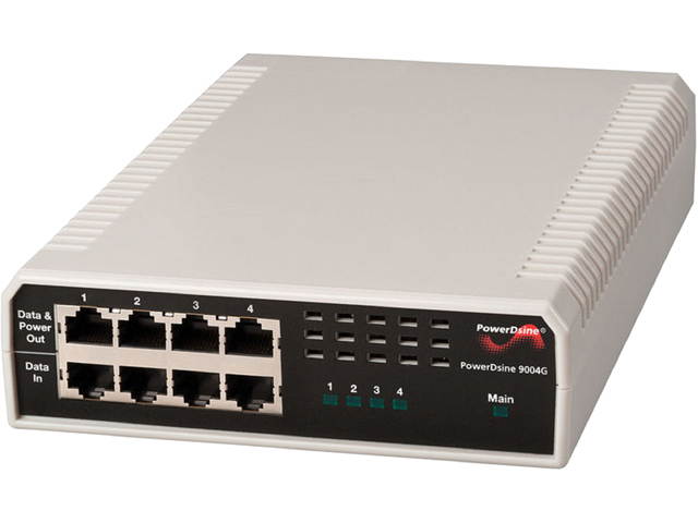 Microsemi PD-9004G/AC-US IEEE 802.3at Compliant 30W 4-port Midspan