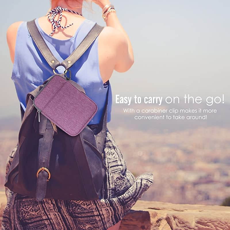 6 Inch Kindle Sleeve Case Fits for AllNew Kindle 10th Generation 2019Kindle Paperwhite 2018 Nylon Cover Pouch Bag for Kindle VoyageKindle 8th Gen 2016Kindle Oasis 6quot EReader Purple