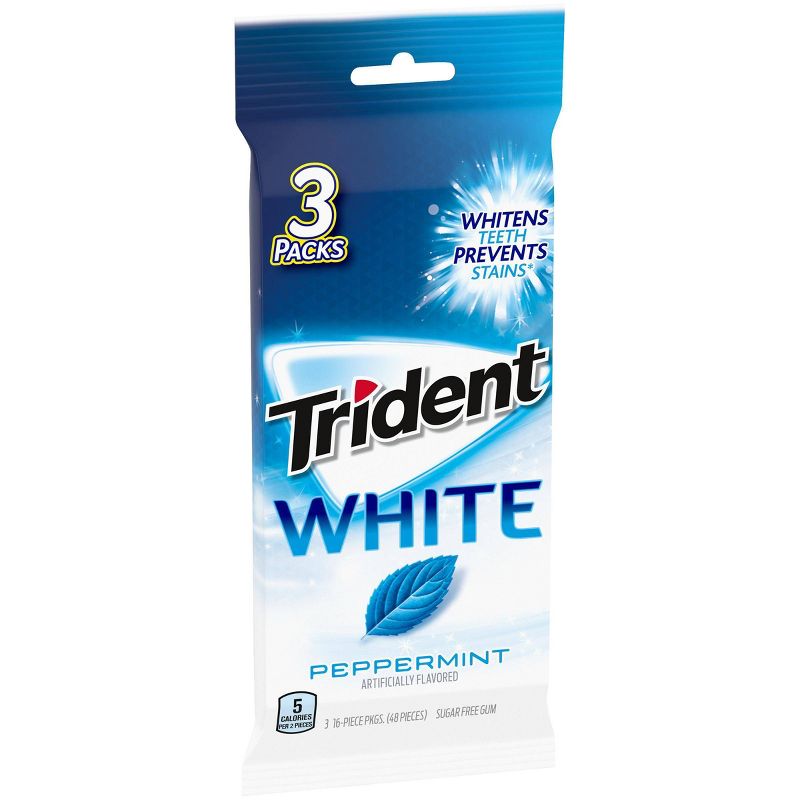 Trident White Peppermint Sugar-Free Gum - 48ct