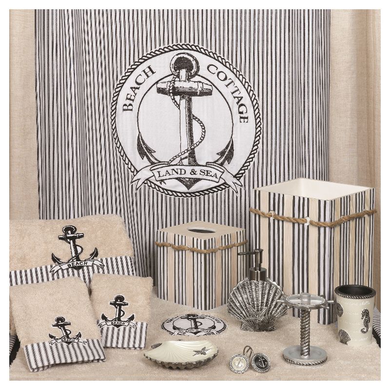 Beach Cottage Resin Slate Novelty Lotion Dispenser Natural/Slate - India Ink