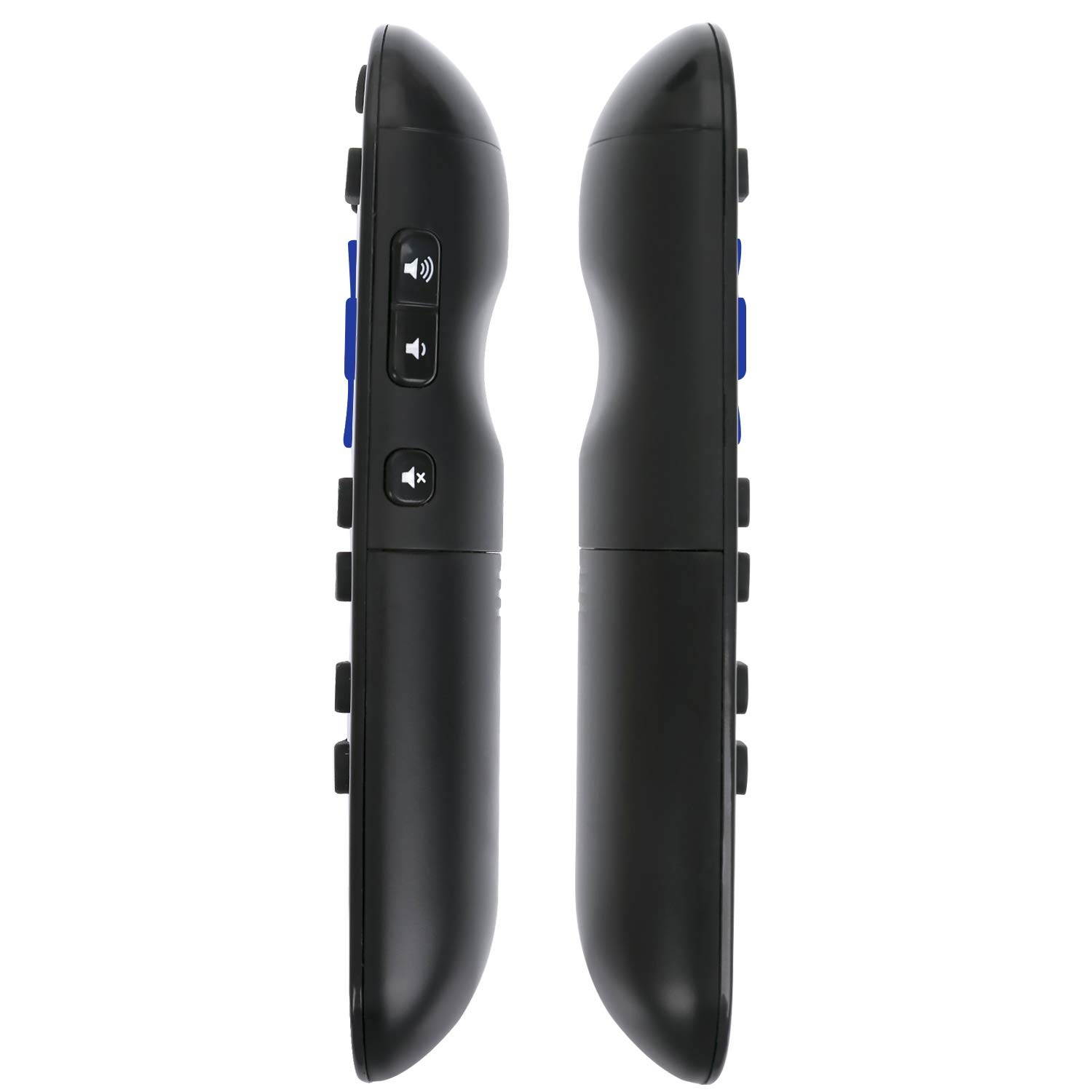 New Replacement Remote NS-RCRUDCA-18 NS-RCRUDUS-17 NS-RCRUDUS-18 NS-RCRUS-17 NS-RCRUS-18 NS-RCRUS-19 NS-RCRUS-20 fit for Insignia LED Roku TV with 4 Shortcut Keys Netflix Sling Hulu and Google Play