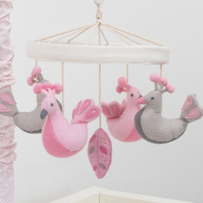 Lambs & Ivy Sky Rocket Planets/Stars Musical Baby Crib Mobile Soother Toy- Blue