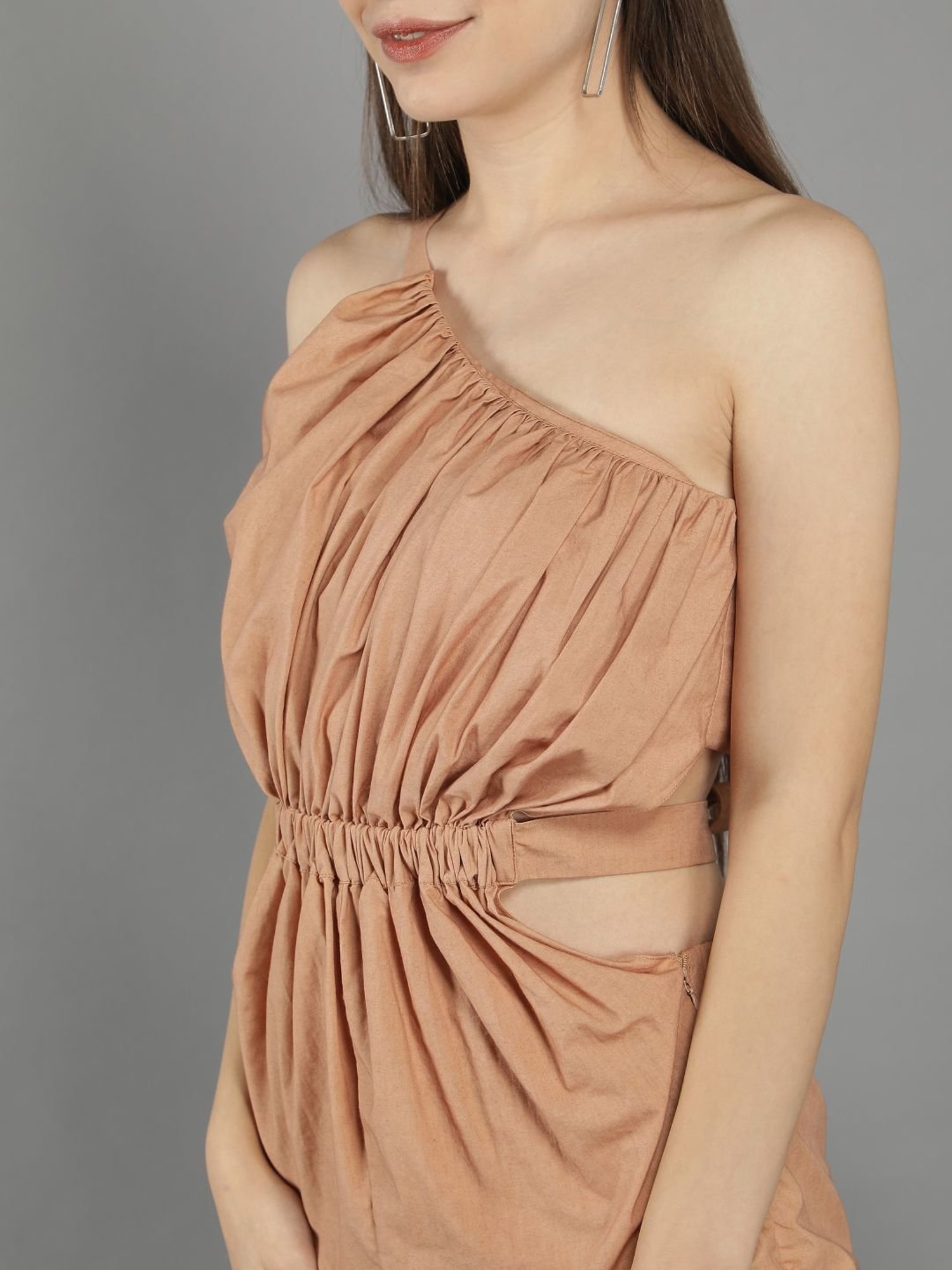 KAORI BY SHREYA AGARWAL Beige Cotton Jumpsuit