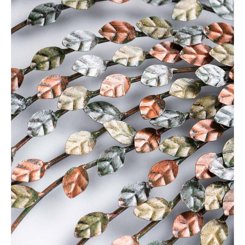 Wind & Weather Handcrafted Metal Multi-Colored Willow Branch Moon Face Wall Art