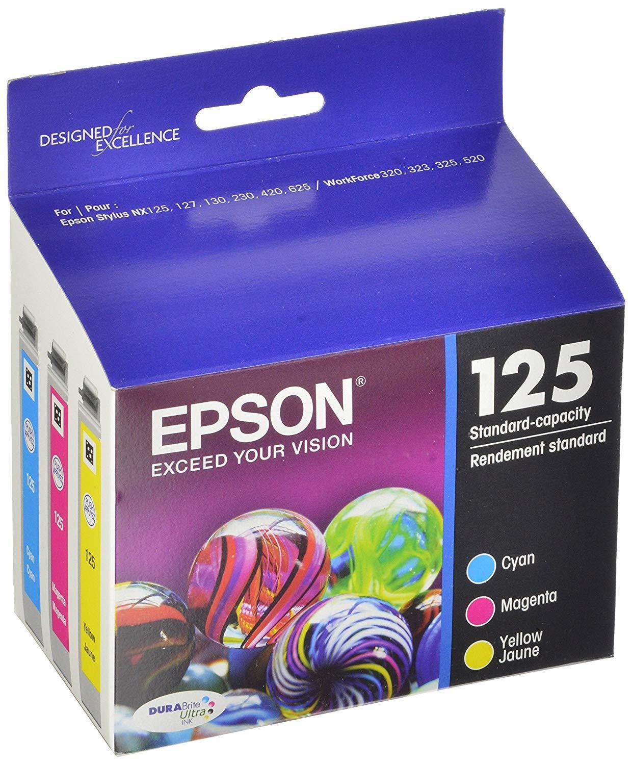 Epson T125520 DURABrite Ultra Color Combo Pack Standard Capacity Cartridge Ink