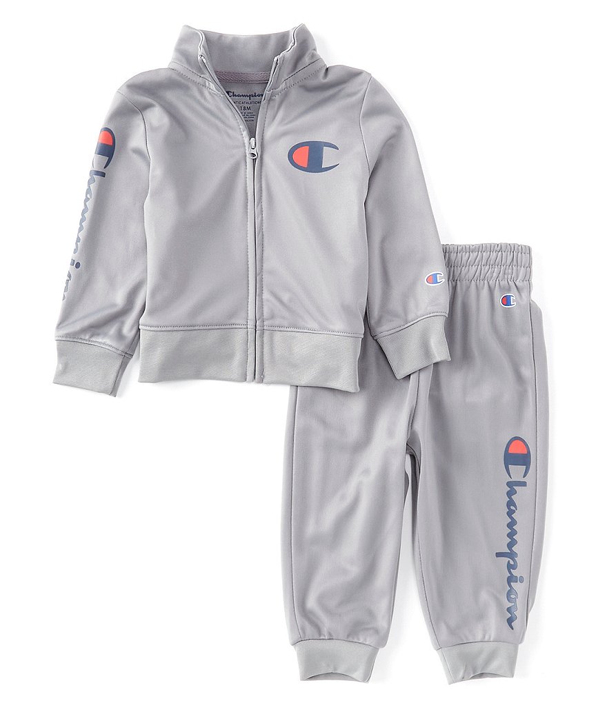 Champion Baby Boys 12-24 Months Script Track Jacket & Pant Tricot Set