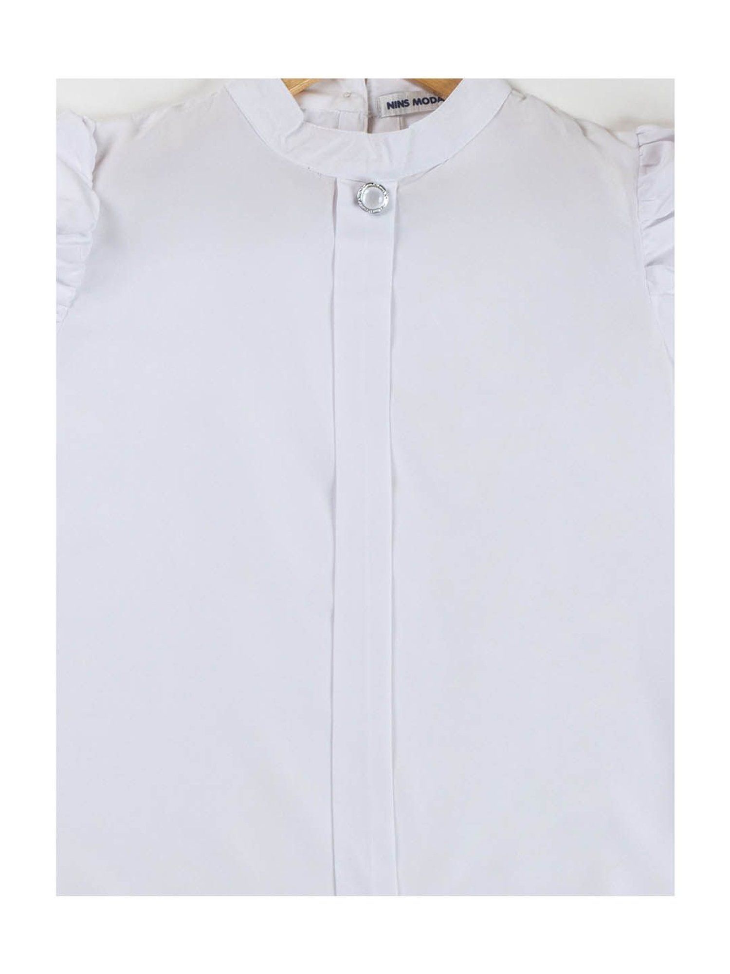NINS MODA Kids White Solid Top