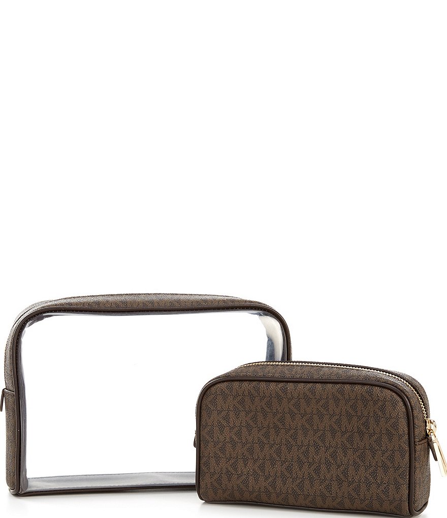 Michael Kors Jet Set Charm Signature Large 2in1 Travel Zip Pouch