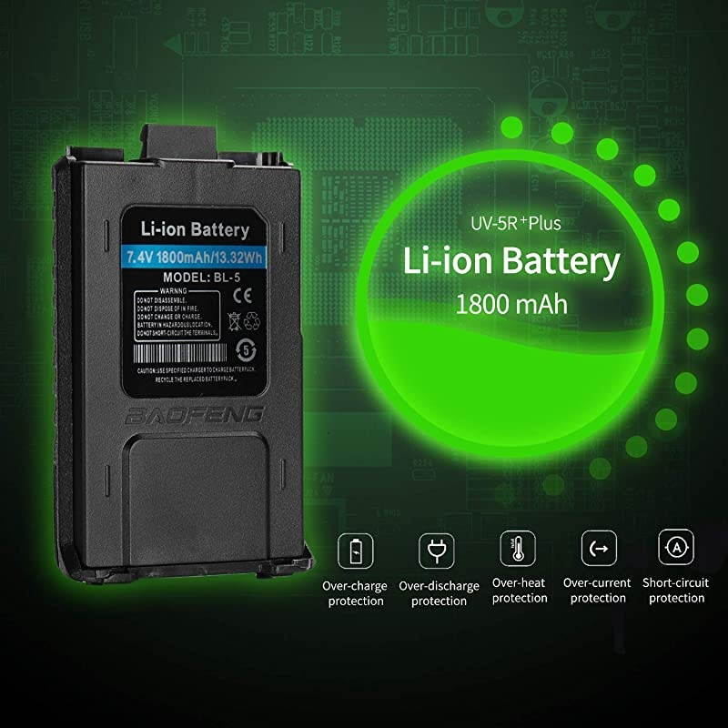 UV Plus Radio Transceiver Dual Band Long Range Walkie Talkie