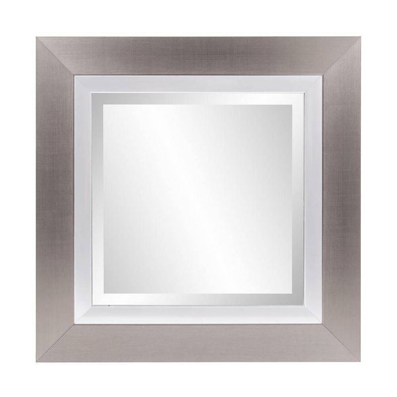 Square Chicago Decorative Wall Mirror Silver - Howard Elliott