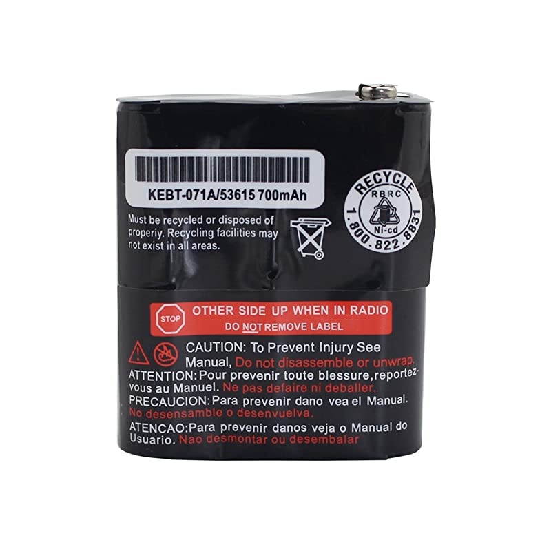 5Pcs 3.6V 700mAh 53615 KEBT-071A Replacement Two-Way Radio Battery for Motorola Talkabout Radio MR350 MJ270 EM1000 MC220 T5000 FV500 FV800 T5950 T6000