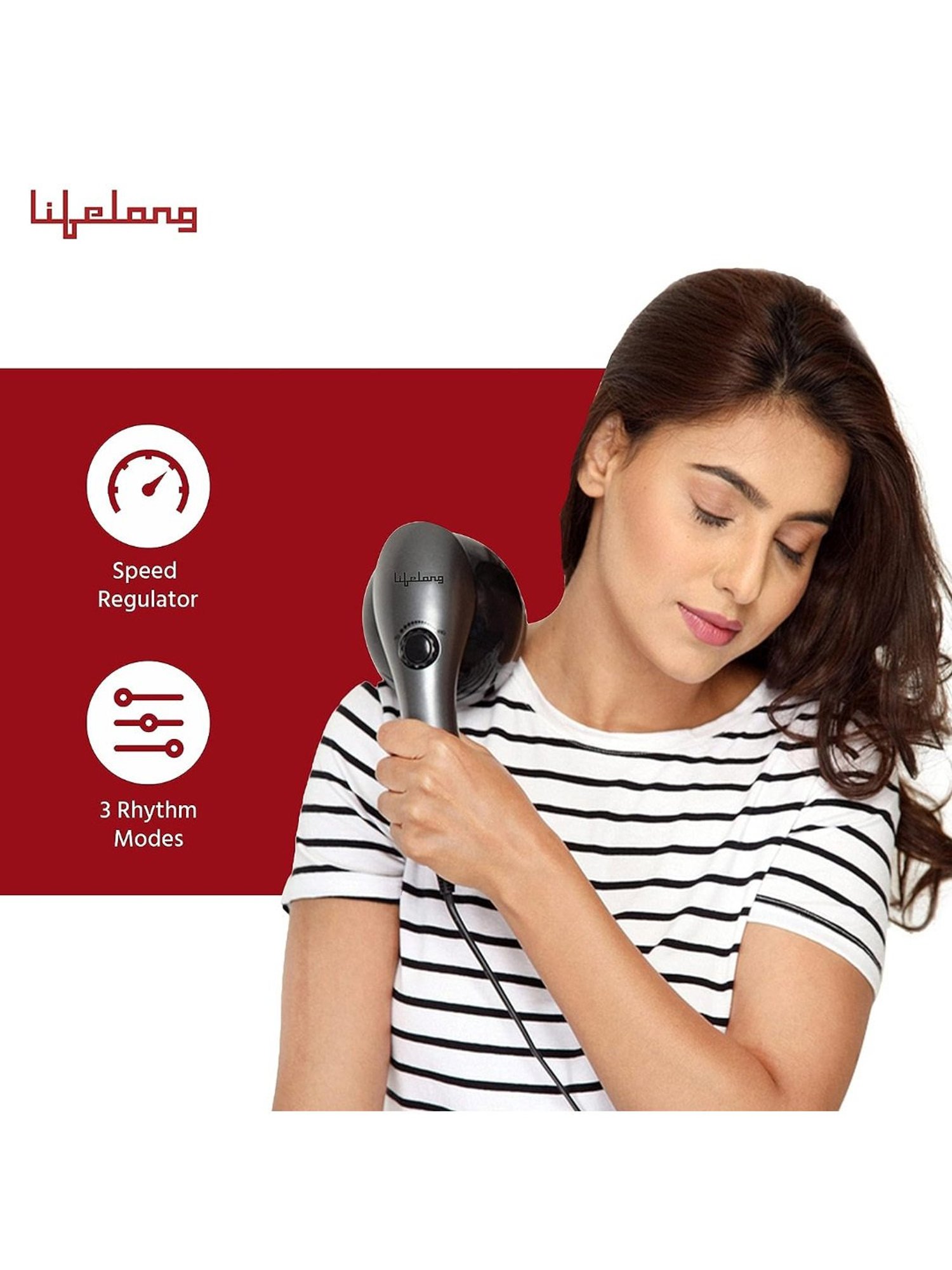 Lifelong LLM171 Electric Full Body Massager (Grey)