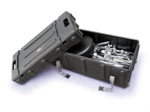 skb midsized drum hardware case with handle and wheels