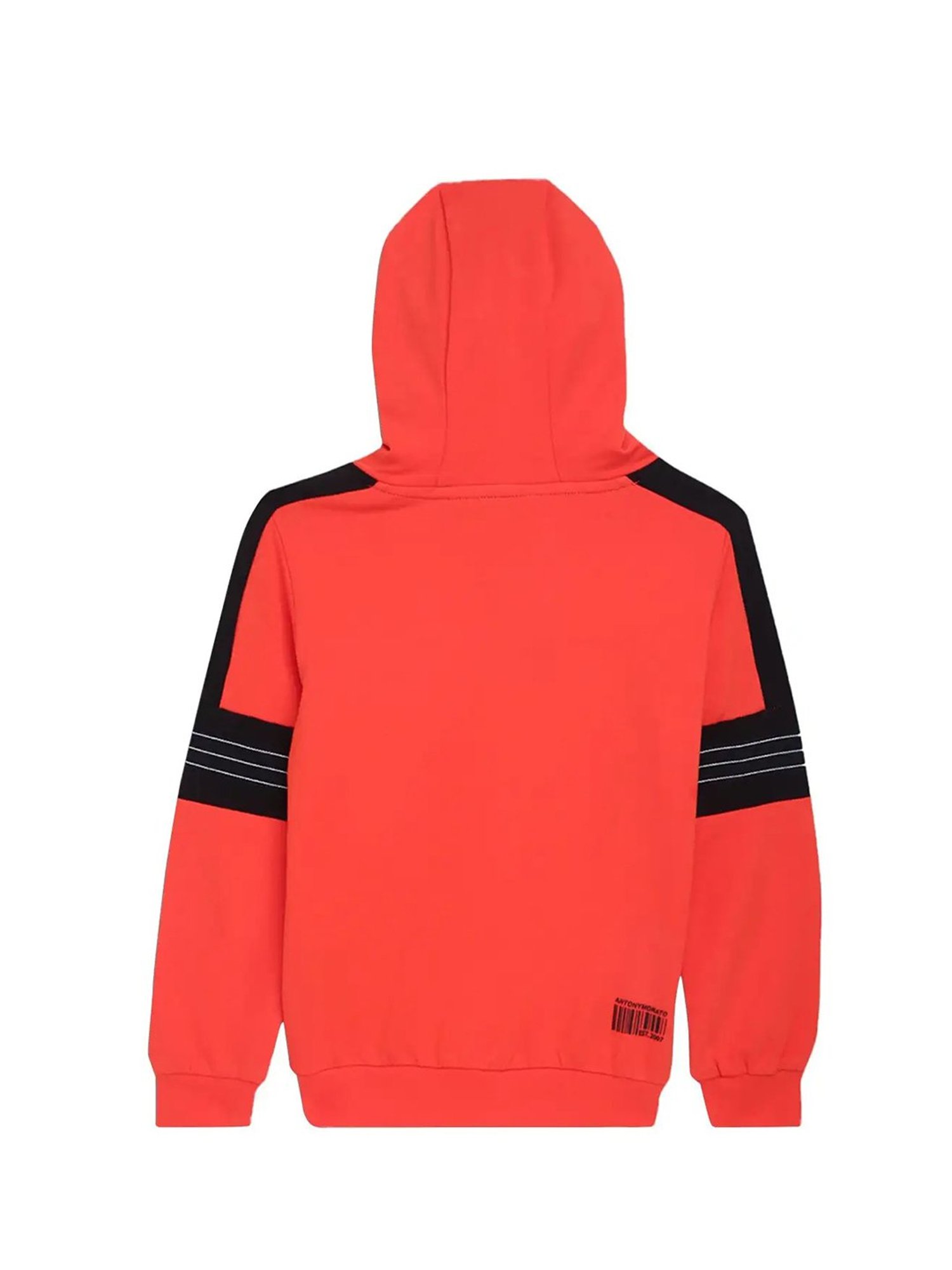 Antony Morato Kids Orange Logo Print  Hoodie