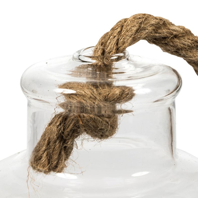 Vickerman 9" Artificial Green Assorted Succulents in Glass Jar.