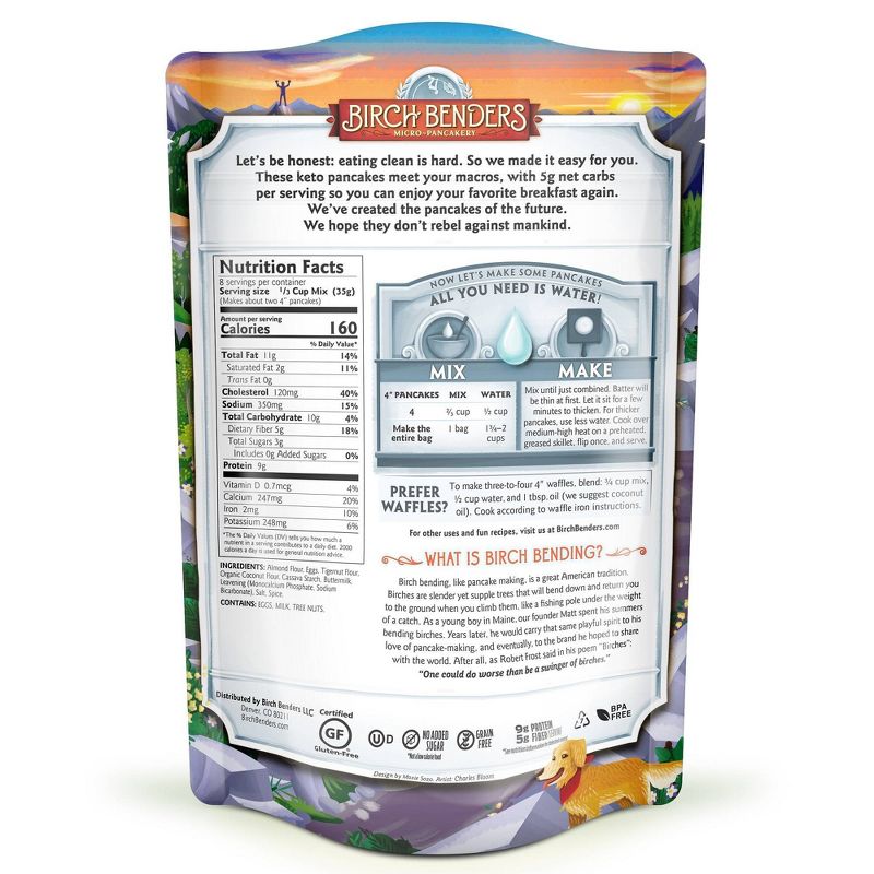 Birch Benders Gluten Free Keto Pancake & Waffle Mix - 10oz
