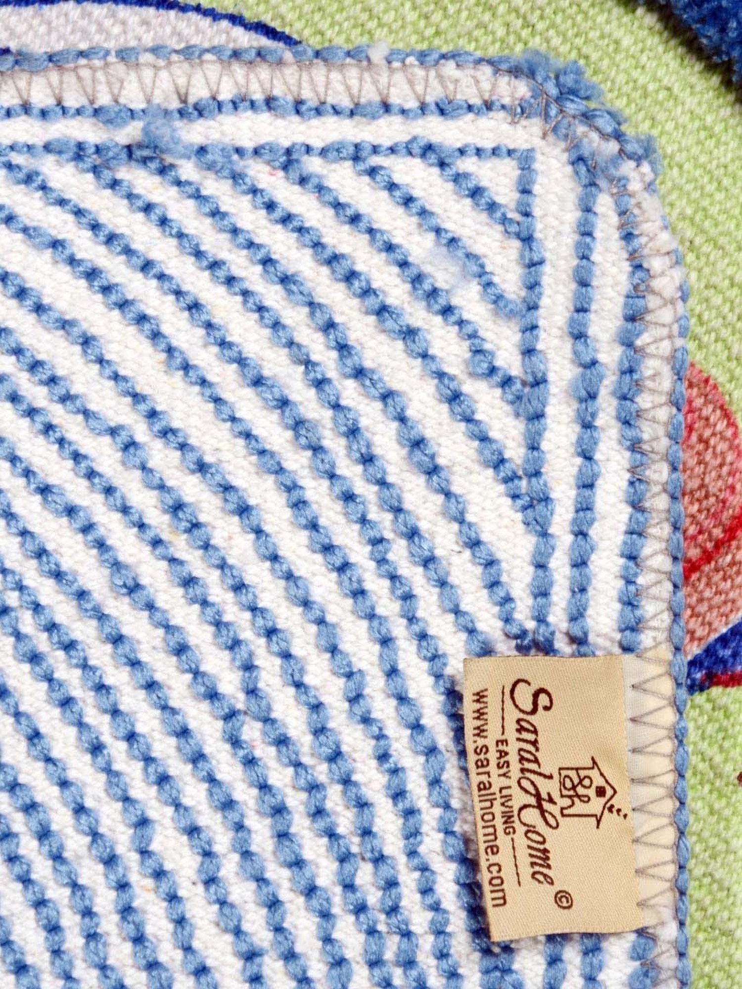 Saral Home Peppa Pig Blue Microfibre Anti Slip Kids Bath Mat - Set of 1